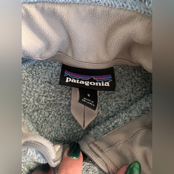 Patagonia Better Sweater 1/4 Zip Pullover Womens Small Blue Fleece Jacket - Picture 6 of 9